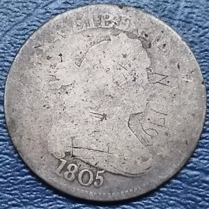 1805 Draped Bust Quarter 25c Circulated Details #70959 - Picture 1 of 2