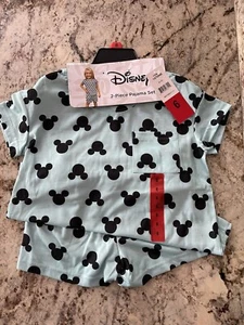 Disney Mickey  Girls Pajama Set  2  Piece Set  Size  6 ~ New - Picture 1 of 8