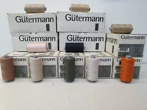 GUTERMANN, THREAD 1000m, ALL PRUPOSE SEWING THREAD SELECT COLOUR  - Picture 1 of 47