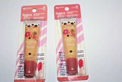 Brillo de labios Jordana Squeeze N Shine súper brillante sabroso #05 glaseado de fresa CANTIDAD:2 Foto 1 de 2