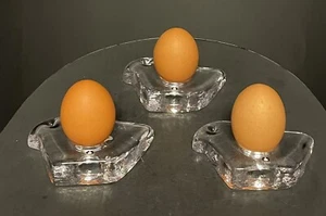 3 anelli tovagliolo o tovagliolo uova sode uccellino vetro Svezia Pukeberg adesivo orig  - Foto 1 di 11