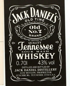 WHISKEY JACK DANIEL    Cartolina pubblicitaria  nuova perfetta pubb - Foto 1 di 2