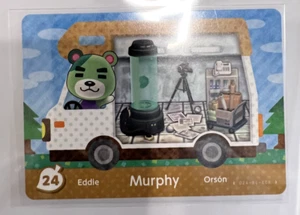 24 Murphy 24 Animal Crossing Welcome Amiibo New Leaf RV Series Card versione NA - Foto 1 di 2
