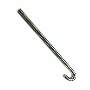 Bullone a J in acciaio dolce zincato M8 lunghezza 183 mm diametro interno 10 mm - Foto 1 di 2
