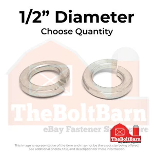 Arandelas de bloqueo dividido de acero inoxidable 316 de 1/2" (elige la cantidad) - Imagen 1 de 7