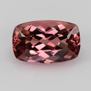 4.38 carats orange pink natural tourmaline cushion mozambique 20090037 - Picture 1 of 4