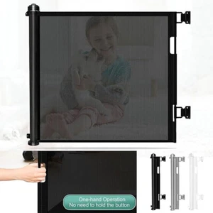 1.4/1.8/3M Pet Gate Pets Barrier Baby Kid Safety Fence Outdoor Retractable Guard - Picture 1 of 20