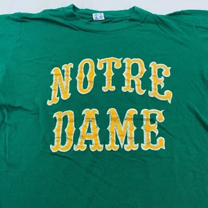 vintage 80s UNIVERSITY NOTRE DAME CHAMPION T-Shirt SMALL fighting irish - Picture 1 of 6