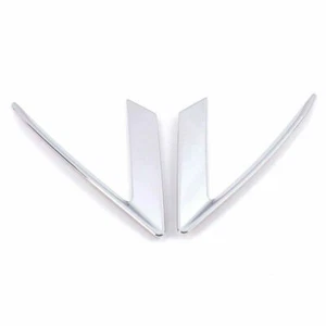 For Cadillac XT5 2016 - 2023 2pcs Chrome Front Head Light Eyebrow Cover Trim ABS - Picture 1 of 9