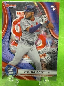 Victor Scott II RC - 2024 Bowman's Best #61 St Louis Cardinals Base Rookie Card - Picture 1 of 11