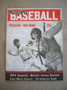Negro League Magazine Baseball Reprint Black Americana 1944/45 Free Ship in USA - Picture 1 of 17