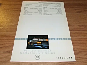 1990 CADILLAC STYLE COLOR CHART 1990 SPECIFICATIONS 12" X 8" NOS. - Foto 1 di 2