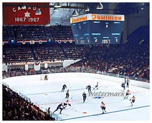 1967 Montreal Canadiens vs Toronto Maple Leafs gioco azione colore 8 x 10 foto - Foto 1 di 1