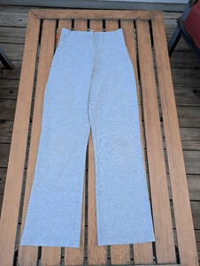 Hanna Andersson Yoga Pants girl's 8 gray high waist flare workout athleisure - Picture 1 of 4