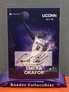 Emeka Okafor 2023-2024 Onit Athlete #75 Blue 64/110 Autograph UConn Huskies Auto - Picture 1 of 2