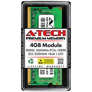 4GB PC3L-12800 ECC SODIMM (Micron MT18KSF51272HZ-1G6 Equivalent) Memory RAM - Picture 1 of 4