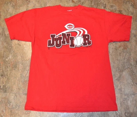 Cincinnati Reds Ken Griffey Jr Shirt Adult XL Short Sleeve MLB Majestic Logo Cover