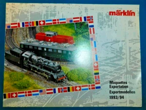 CATALOGUE MARKLIN EXPORT MODELS HO, Z. 1993/94 F, D .16 PAGES. LOCOMOTIVE WAGON - Picture 1 of 3