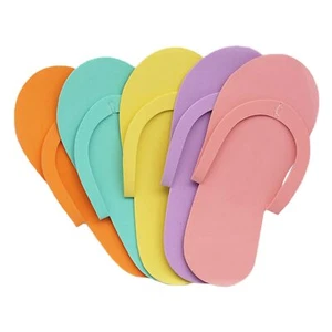 24 Pairs Disposable Pedicure Slippers EVA Foam Flip Flops for Salon Spa - Picture 1 of 8