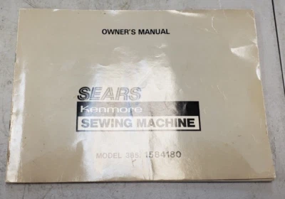INSTRUCTION MANUAL SEARS KNEMORE SEWING MACHINE #385.1584180 - Image 1 of 4