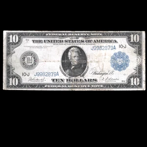 CA 1914 $10 Ten Dollars Federal Reserve Note Kansas City, VF, 82879 - Picture 1 of 6