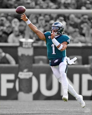 Philadelphia Eagles JALEN HURTS Glossy 8x10 Photo Spotlight Football Poster Cover