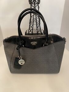 GUESS purse gray/black Logo Printed bag double Handbag