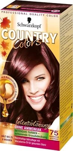 Schwarzkopf Country Colors tinte intenso 75 Madagasgar rojo negro sin amoníaco - Imagen 1 de 7