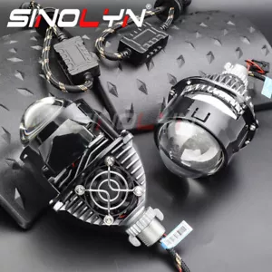2.5 inch Bi LED Headlight Projector Lens LED Retrofit Kit Universal Fit VS Xenon - Picture 1 of 10