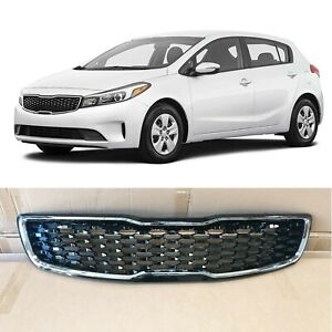Chrome Bumper Grill Replacement for Grille 2017 2018 Kia Forte5 Hatchback LX EX