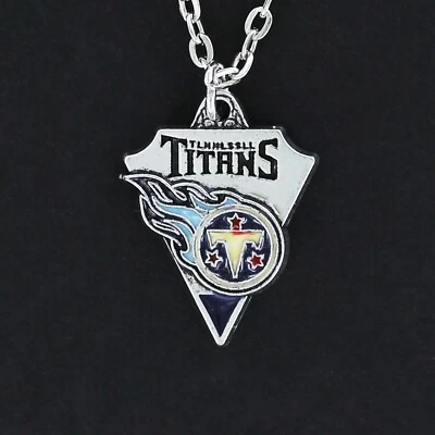 TENNESSEE TITANS Collar-Esmalte Peltre Dije Colgante NFL AFC Fútbol Profesional TN Foto 1 de 3