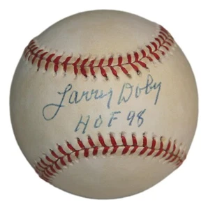 Larry Doby Signed Official American League Baseball w/HOF PSA/DNA Cleveland - Picture 1 of 3
