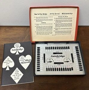 Vintage 1959 Autobridge Auto Play Yourself Bridge Game Complete with box - Picture 1 of 6