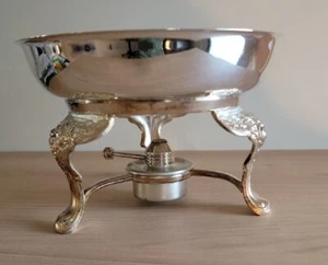 Modern Snack Server Warmer Chaffing Dish Pan Pot Tripod - Picture 1 of 9