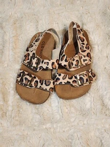 Old Navy Baby Girl 12-18 Months Leopard Sandals - Picture 1 of 3