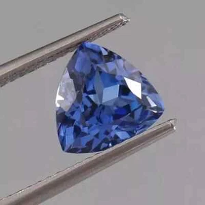 Piedra preciosa suelta GK corte trillón zafiro azul ceilán natural certificado 10,05 quilates+ - Imagen 1 de 4