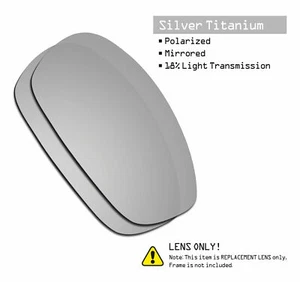 SmartVLT Men's Replacement Lenses for Split Jacket Sunglass - Silver Titanium - Picture 1 of 2