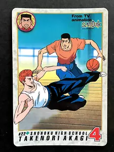 Tarjetas Takenori Akagi SLAM Dunk TCG Anime Japonés Manga Cómic Bandai 1994 #22 - Imagen 1 de 6