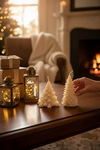 Traditionelle Christbaumkerzen | Weihnachtsdeko | Weihnachtsgeschenk - Bild 1 von 2