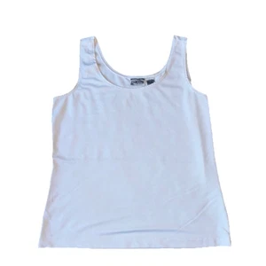 Chico's Tank Top Damen Gr. 1 Weiß Stretch Rundhals Pullover Klassisch - Bild 1 von 5