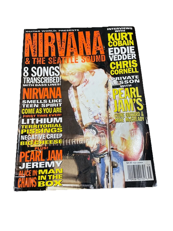 Guitar World Presents NIRVANA & Seattle Sound 1993 Kurt Cobain Eddie Vedder 90s Foto 1 de 4