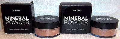 AVON MINERAL POWDER LOOSE POWDER FOUNDATION MEDIUM BEIGE 6g x 2 - NEW & SEALED - Image 1 of 4