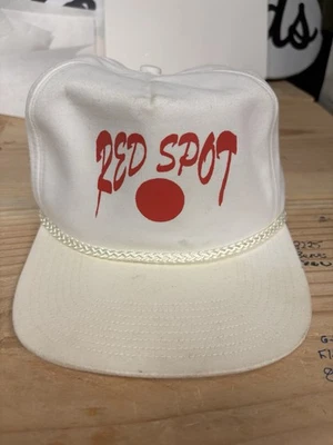 🔥 Sombrero hollín rojo vintage años 80 cierre de hebilla de cuero 🔥 Foto 1 de 4