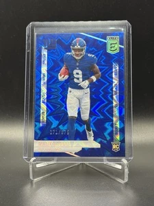 2024 Elite Football Malik Nabers Blue Status Explosion Rookie /875 Giants 196 RC - Bild 1 von 2