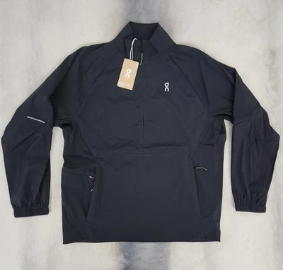 Chaqueta de Correr On Cloud Todo el Día 1/2 Cremallera Negra Para Mujer Talla Mediana Nueva Foto 1 de 4