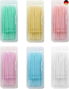 240 Stück Interdentalbürste,Doppelseitiger Kunststoff Zahnstocher,Tragbarer D - Bild 1 von 7