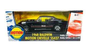 #36681 Ertl Black 1968 Baldwin Motion Chevelle SS427 ~ 1:18 2002 Diecast - Picture 1 of 5