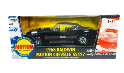 #36681 Ertl Black 1968 Baldwin Motion Chevelle SS427 ~ 1:18 2002 Diecast - Image 1 of 4