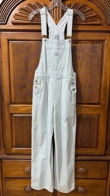 Levi's Women's Utility Carpenter Overalls Light Wash in Home Sweet Home Size M - Image 1 of 4