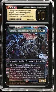 OMEGA, HEARTLESS EVOLUTION Final Fantasy Borderless Foil CGC Pristine 10 MTG - Picture 1 of 2